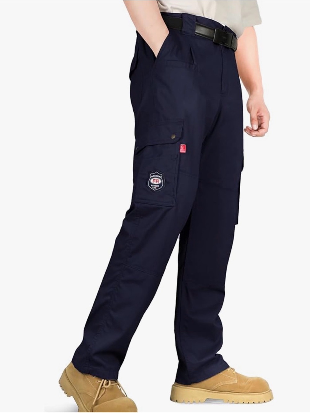 NEW Bocomal FR Cargo Work Pant Men 42x30 Blue NWT Fire Resistant NFPA 2112 CAT2
